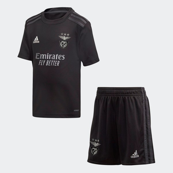 Camiseta Benfica Replica Segunda Ropa Niños 2020/21 Negro